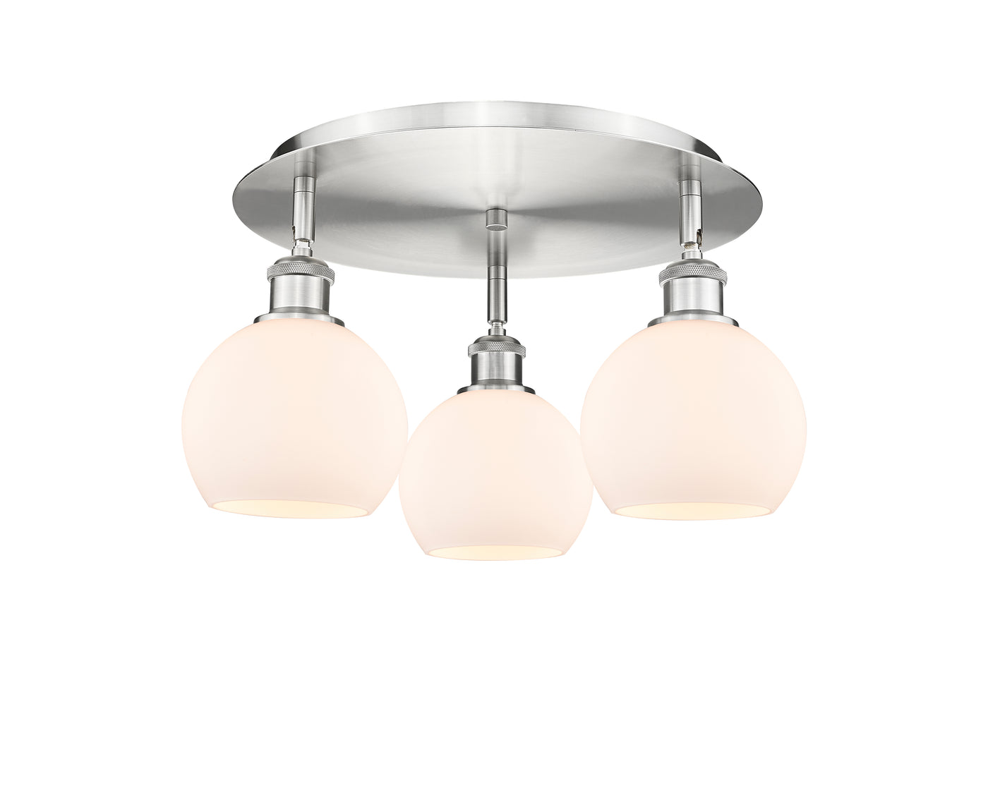 Ballston Semi-Flush Mount Satin Nickel