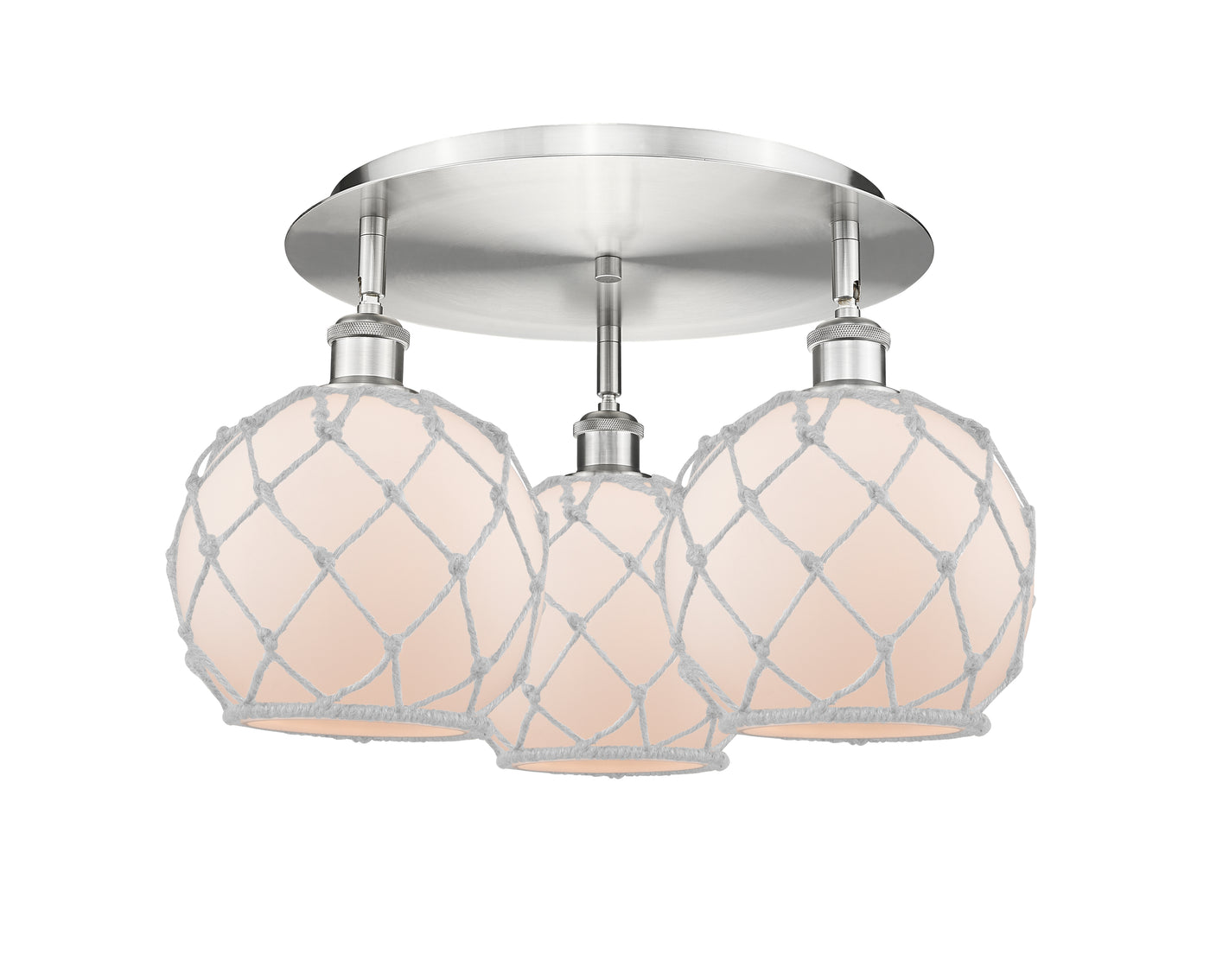 Ballston Semi-Flush Mount Satin Nickel