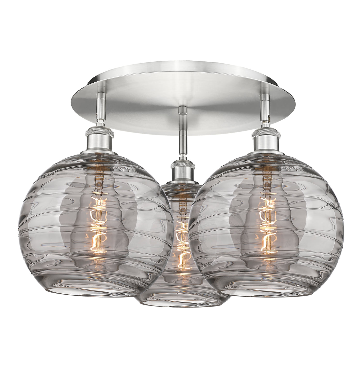 Ballston Semi-Flush Mount Satin Nickel