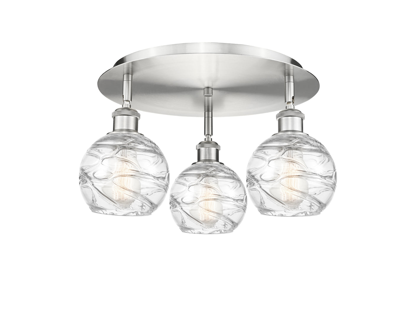 Ballston Semi-Flush Mount Satin Nickel Finish