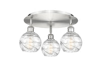 Ballston Semi-Flush Mount Satin Nickel Finish