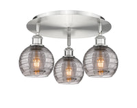 Ballston Semi-Flush Mount Satin Nickel Finish