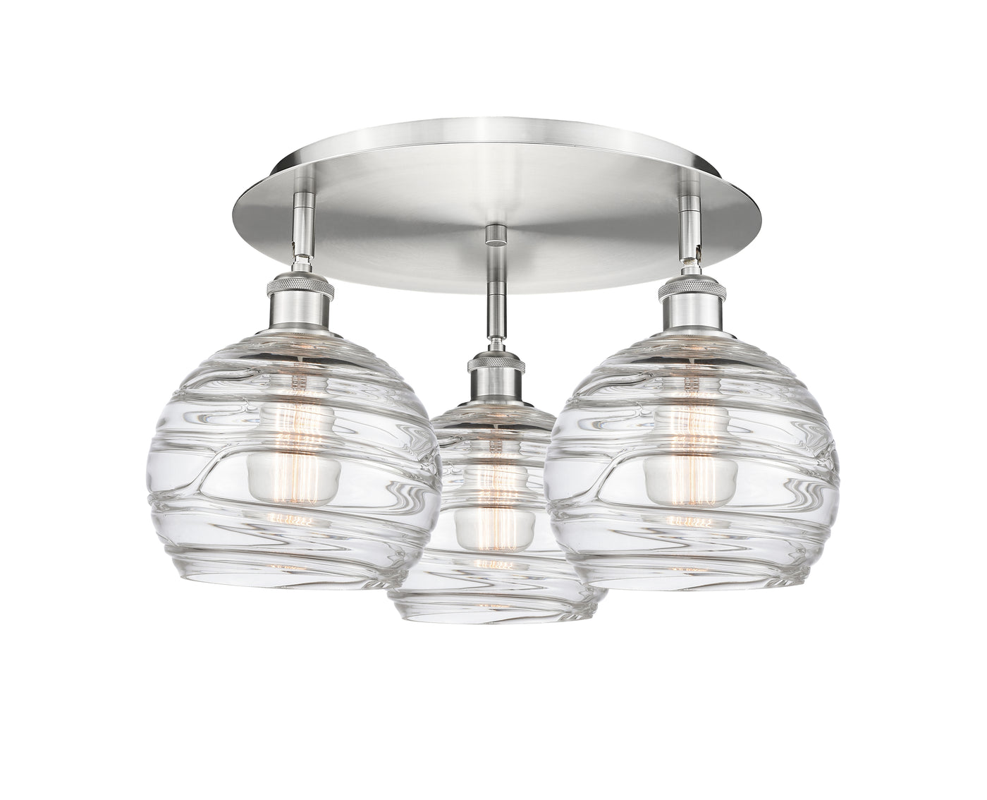 Ballston Semi-Flush Mount Satin Nickel