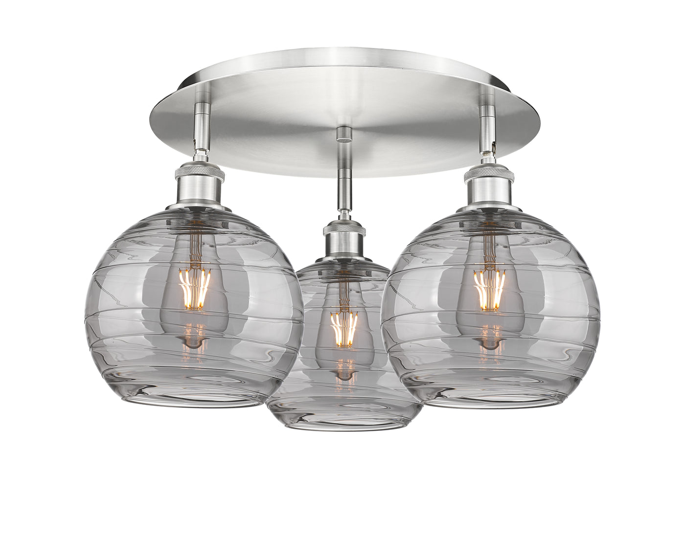 Ballston Semi-Flush Mount Satin Nickel