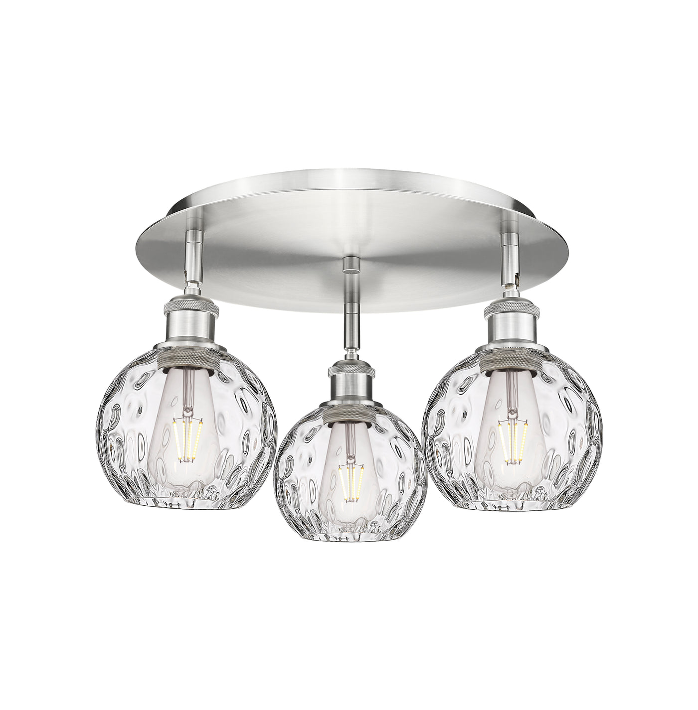 Ballston Semi-Flush Mount Satin Nickel