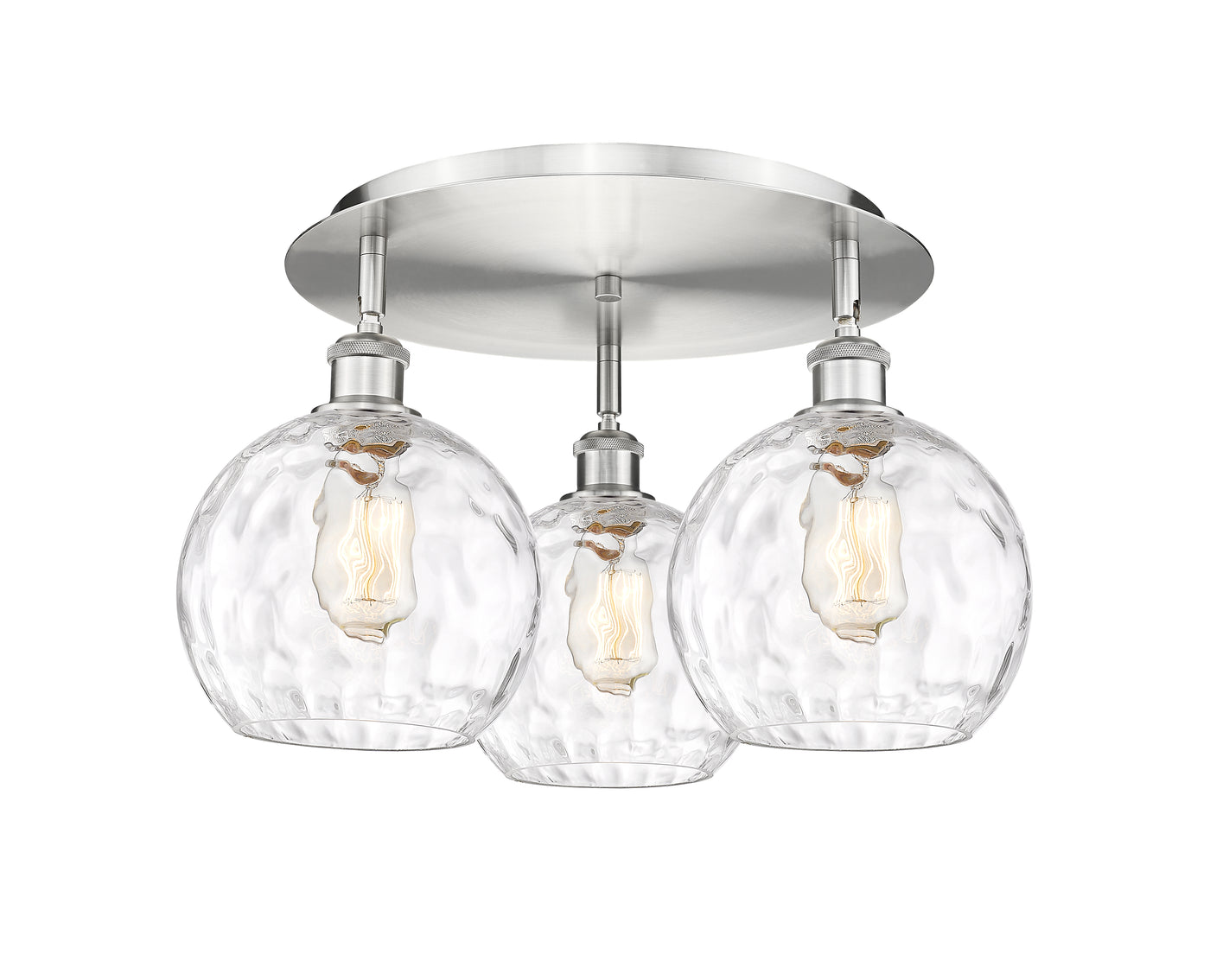 Ballston Semi-Flush Mount Satin Nickel