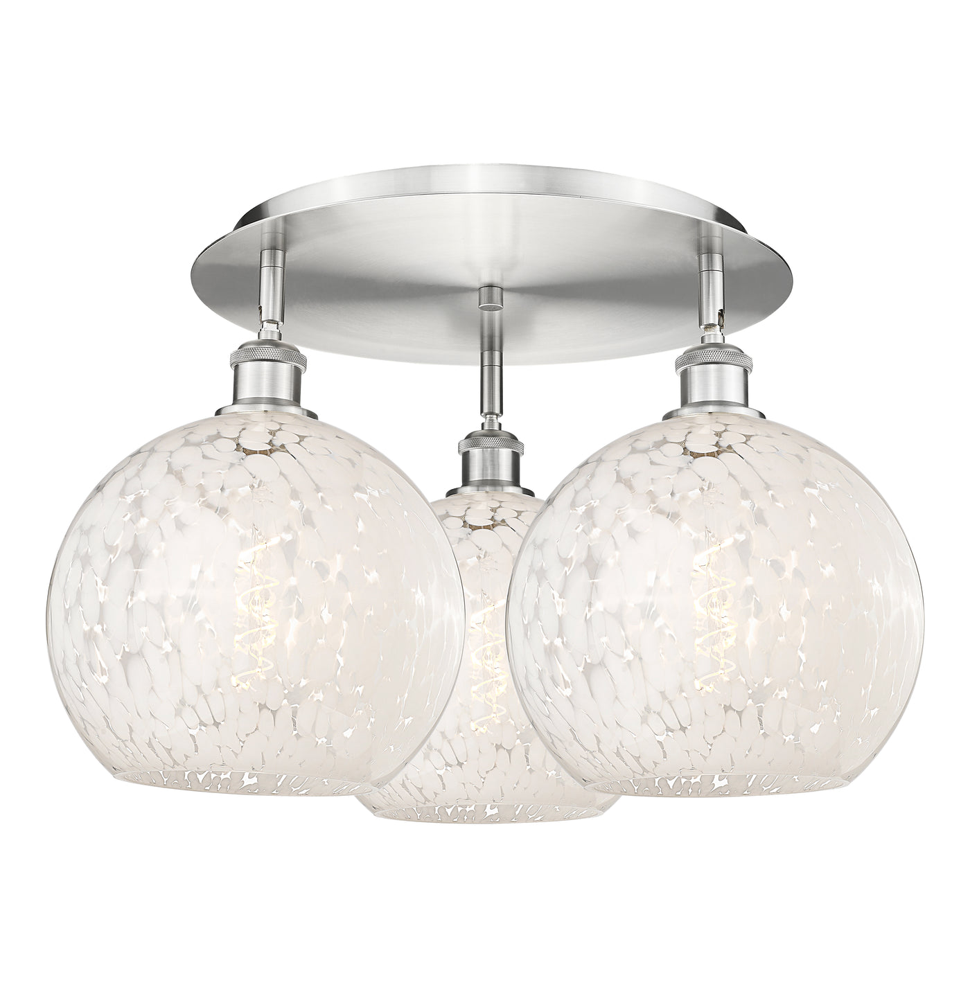 Ballston Semi-Flush Mount Satin Nickel