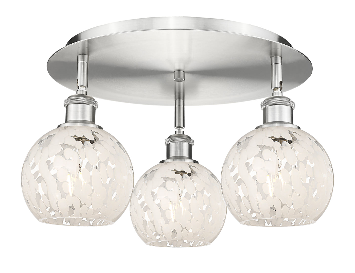 Ballston Semi-Flush Mount Satin Nickel
