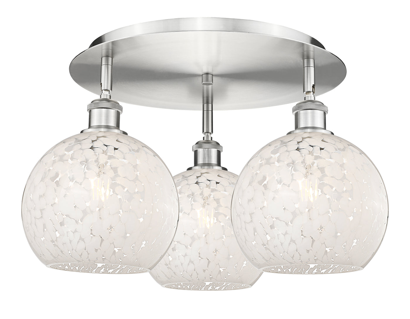 Ballston Semi-Flush Mount Satin Nickel