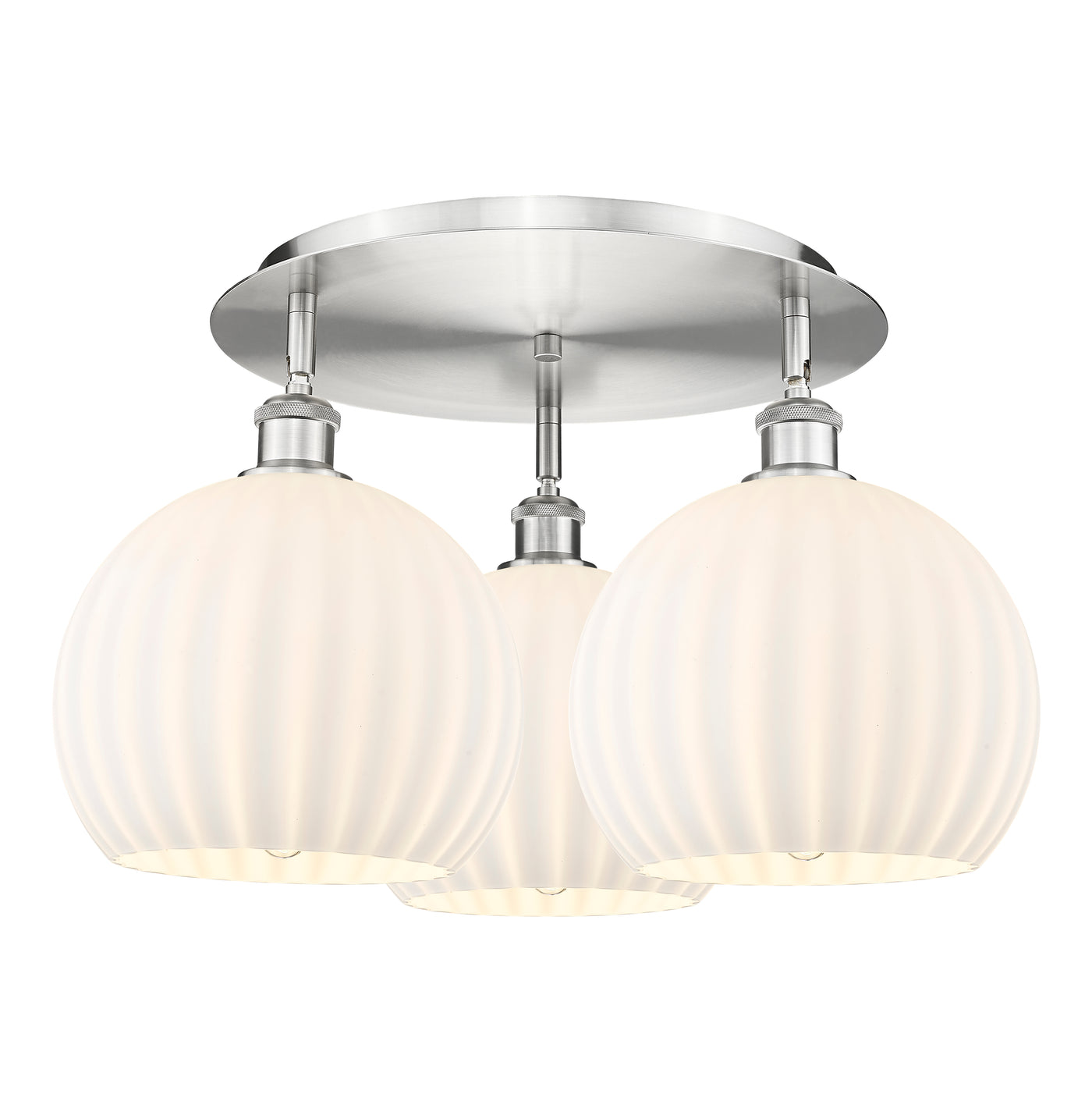 Ballston Semi-Flush Mount Satin Nickel