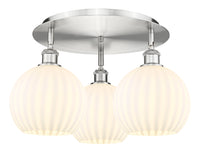 Ballston Semi-Flush Mount Satin Nickel Steel