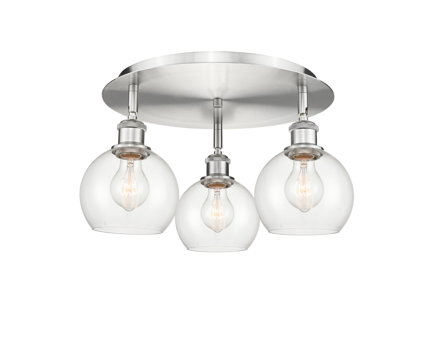 Ballston Semi-Flush Mount Satin Nickel