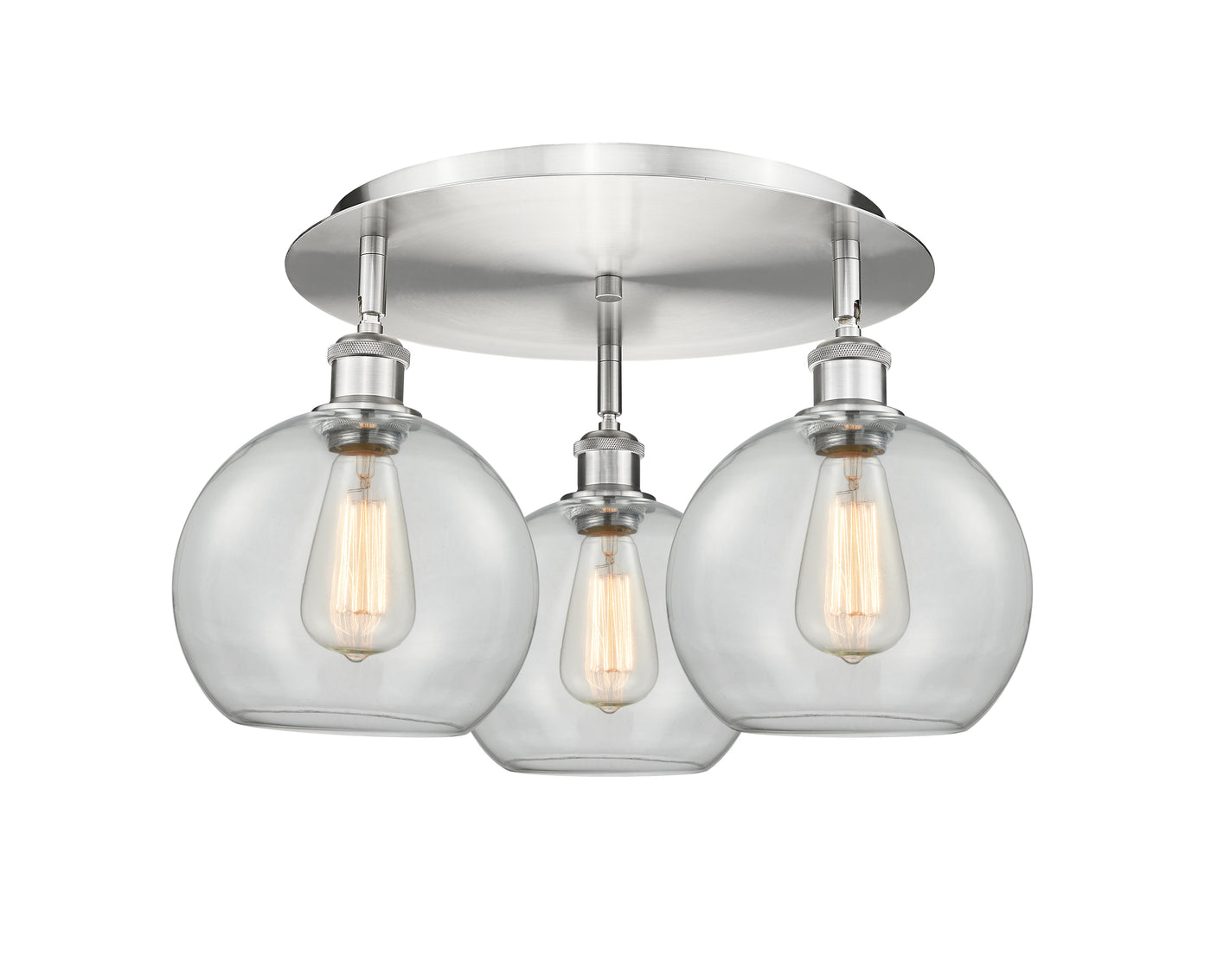 Ballston Semi-Flush Mount Satin Nickel