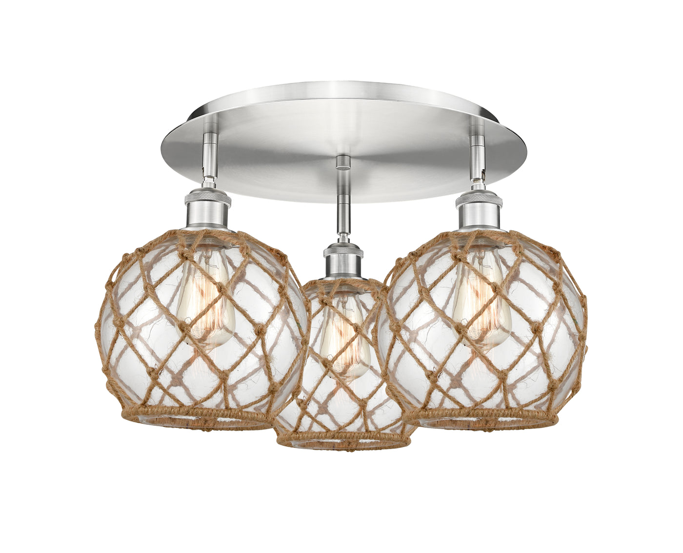 Ballston Semi-Flush Mount Satin Nickel