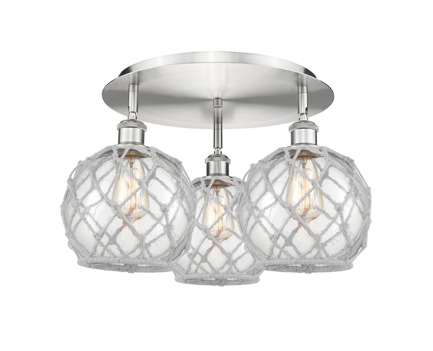 Ballston Semi-Flush Mount Satin Nickel