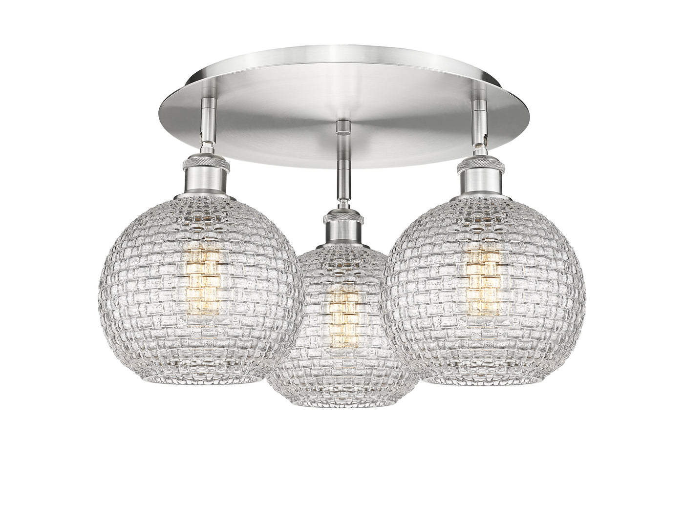 Ballston Semi-Flush Mount Satin Nickel