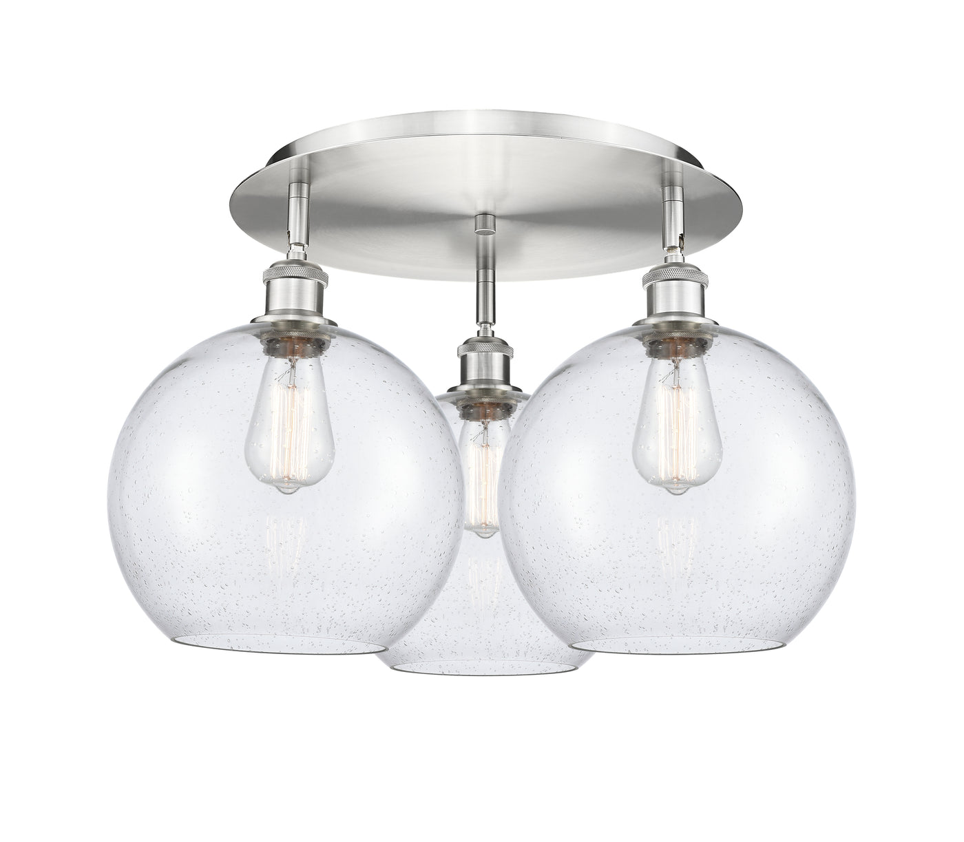 Ballston Semi-Flush Mount Satin Nickel