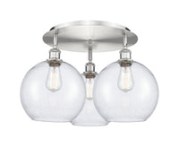 Ballston Semi-Flush Mount Satin Nickel