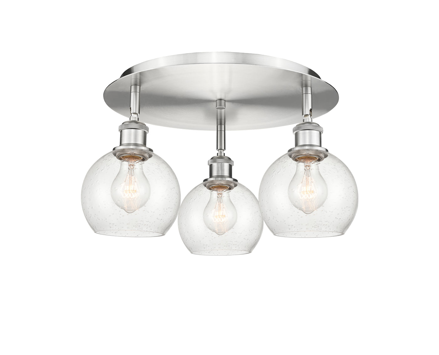 Ballston Semi-Flush Mount Satin Nickel