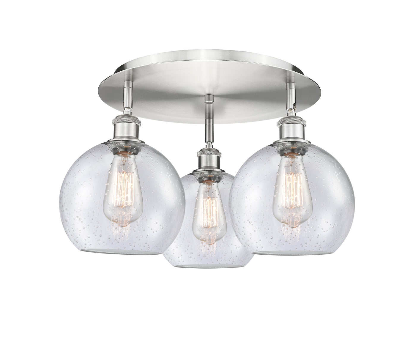 Ballston Semi-Flush Mount Satin Nickel