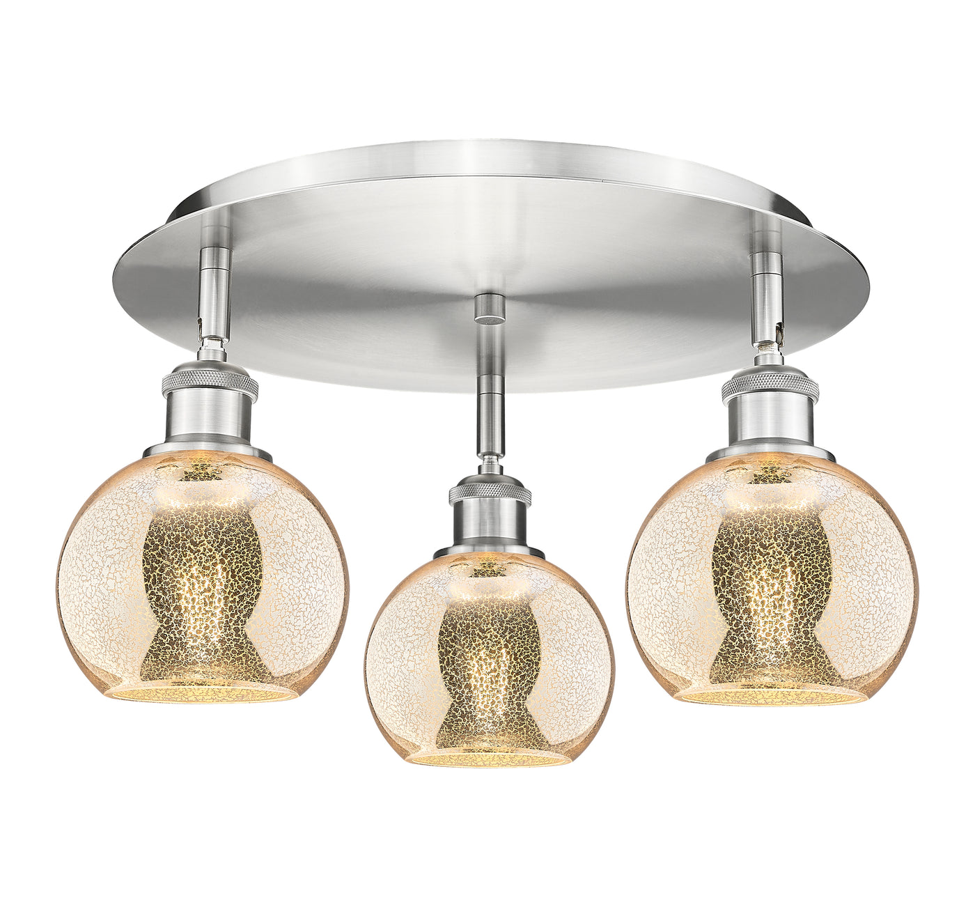 Ballston Semi-Flush Mount Satin Nickel