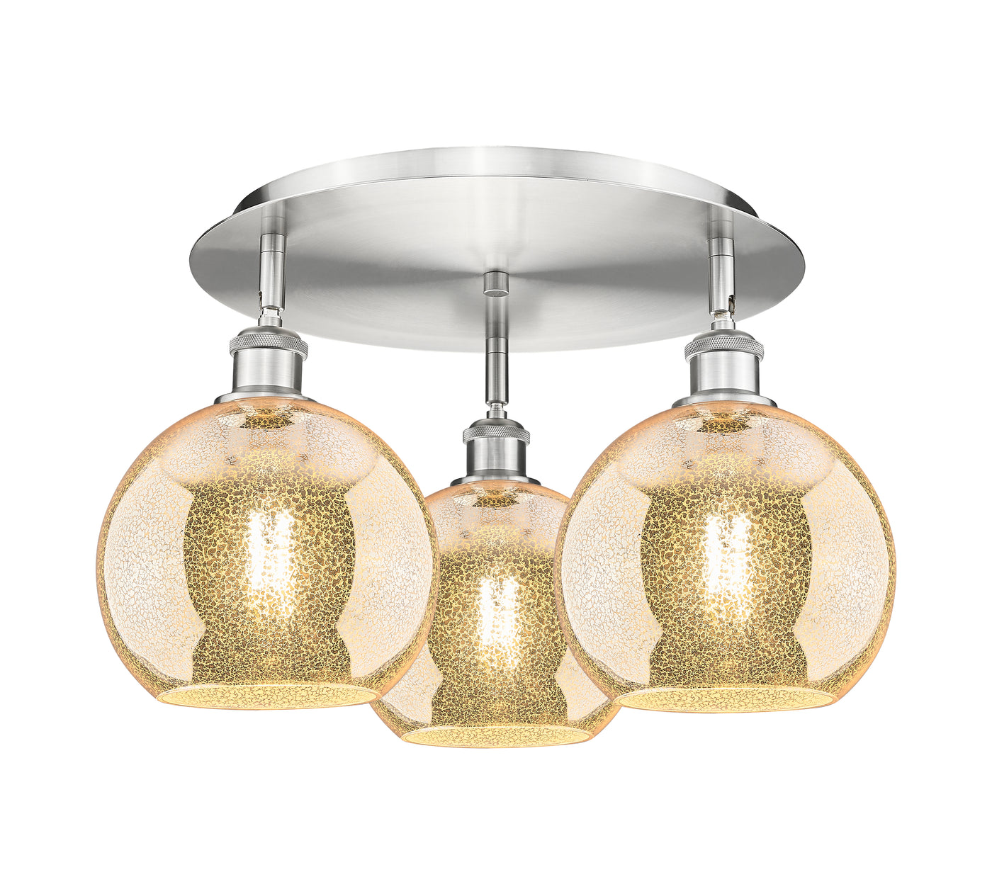 Ballston Semi-Flush Mount Satin Nickel