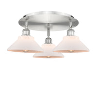 Ballston Semi-Flush Mount Satin Nickel Glass