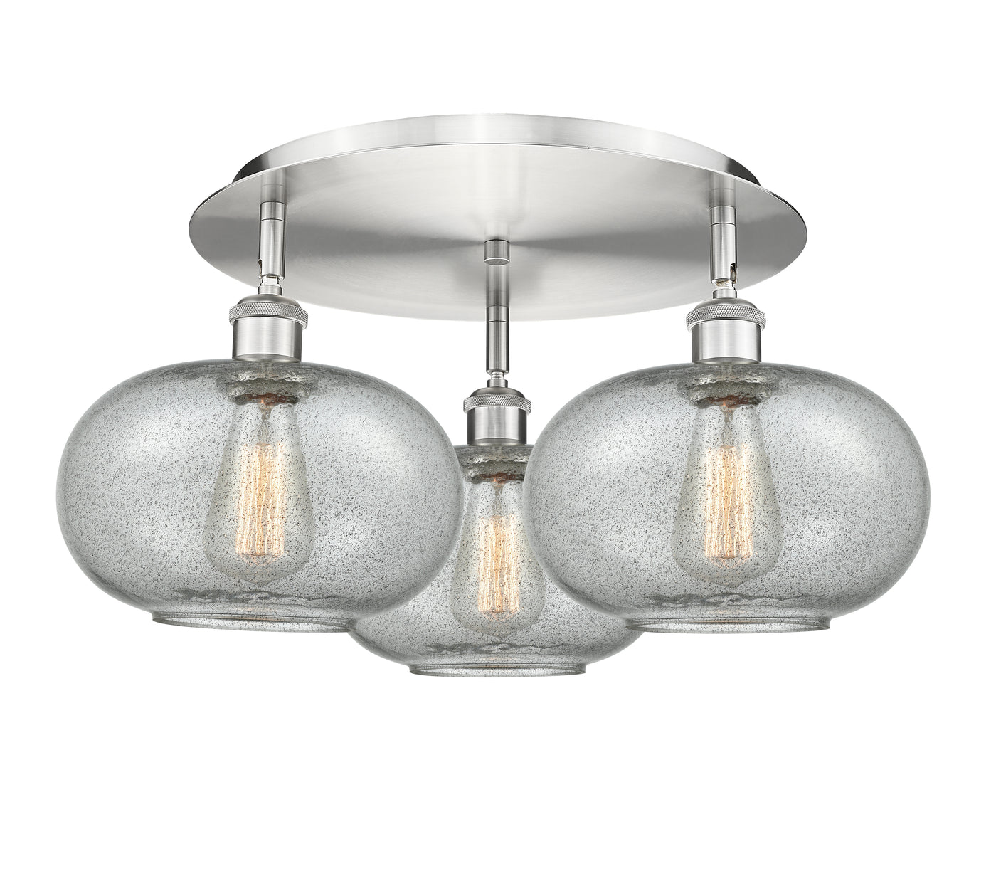 Ballston Semi-Flush Mount Satin Nickel
