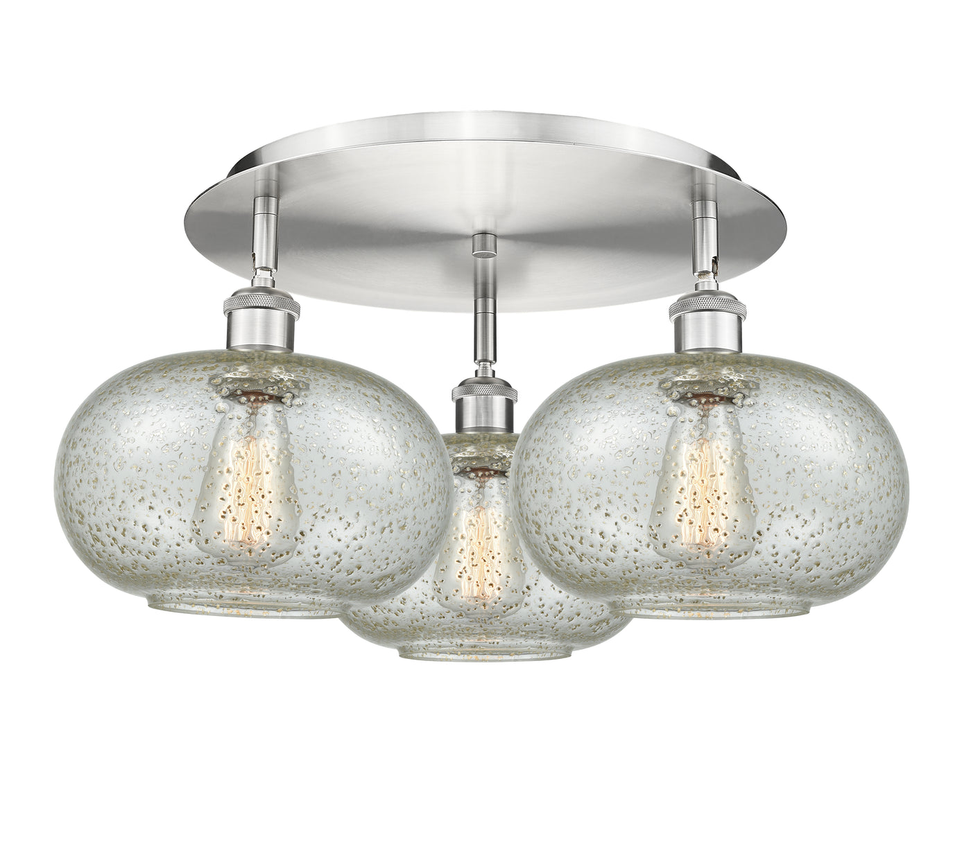 Ballston Semi-Flush Mount Satin Nickel