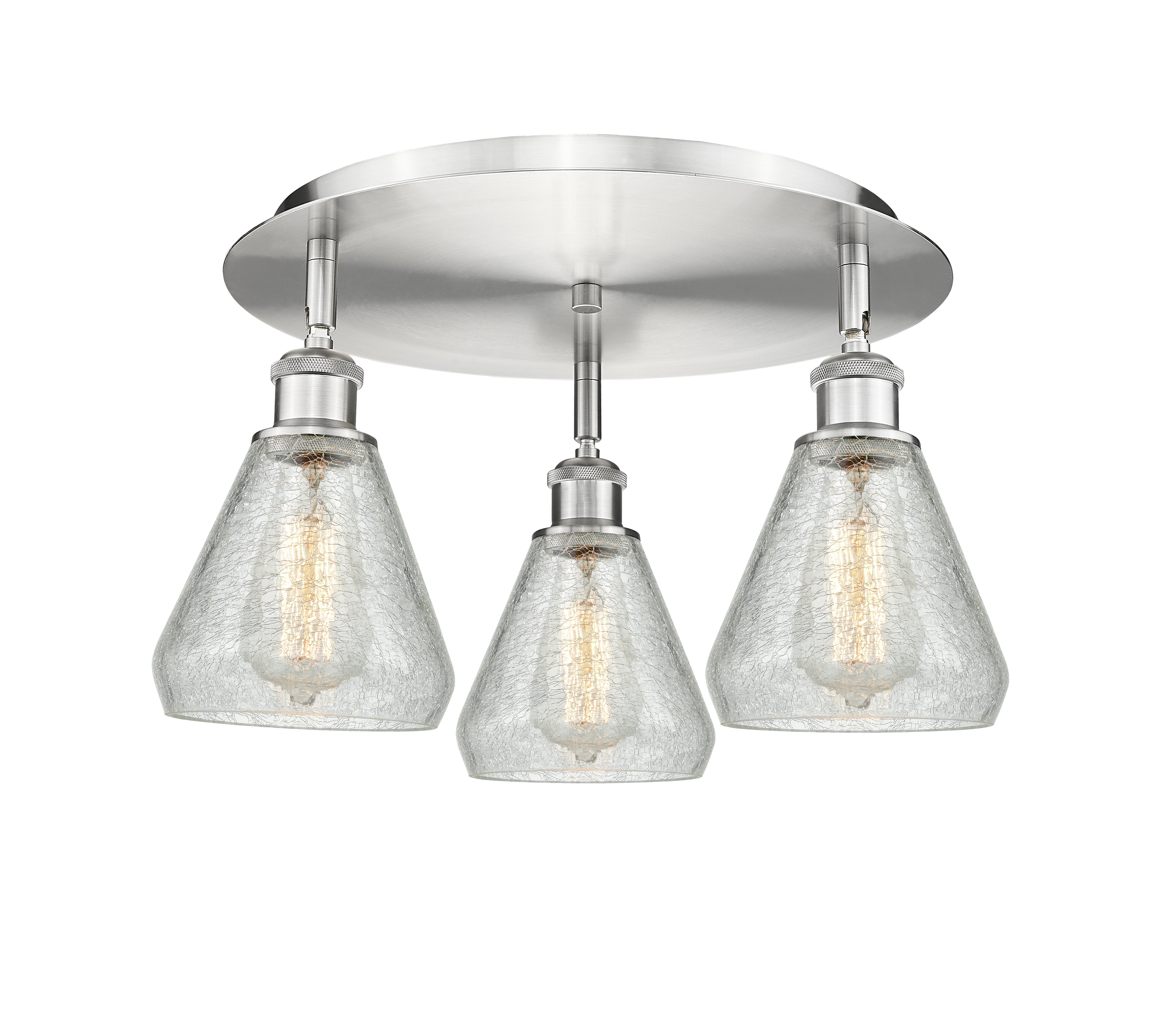 Ballston Semi-Flush Mount Satin Nickel