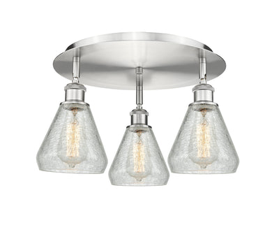 Ballston Semi-Flush Mount Satin Nickel