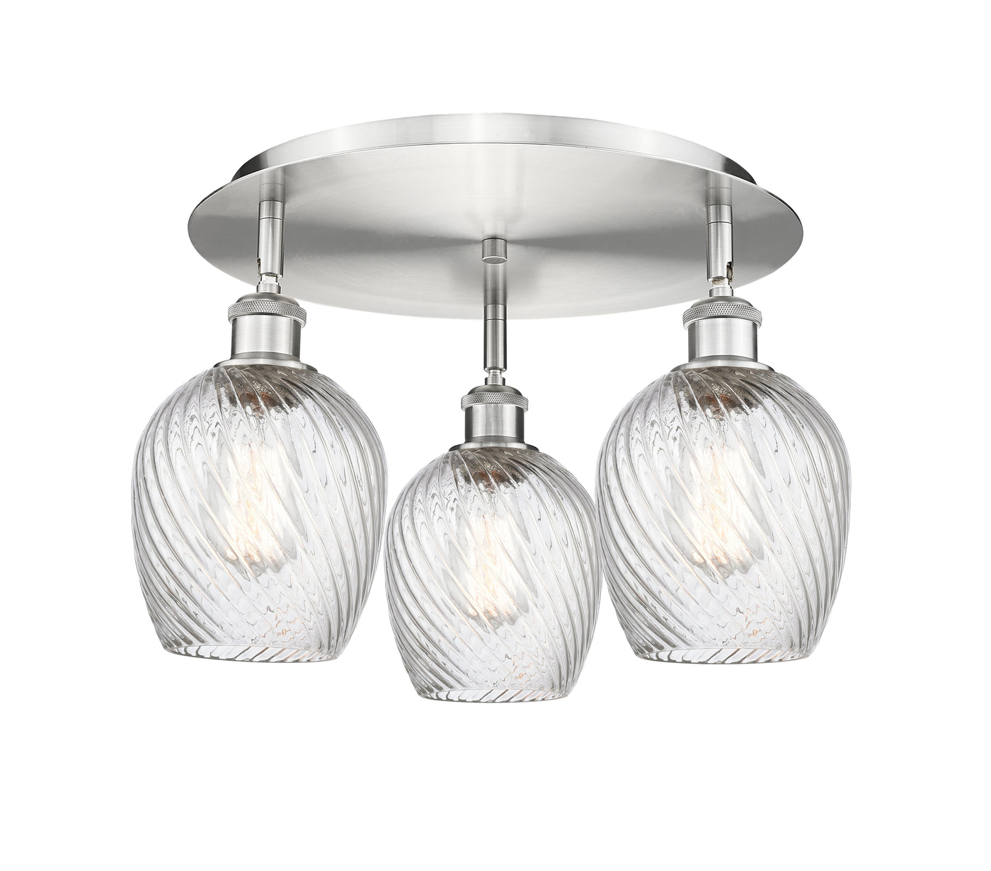 Ballston Semi-Flush Mount Satin Nickel