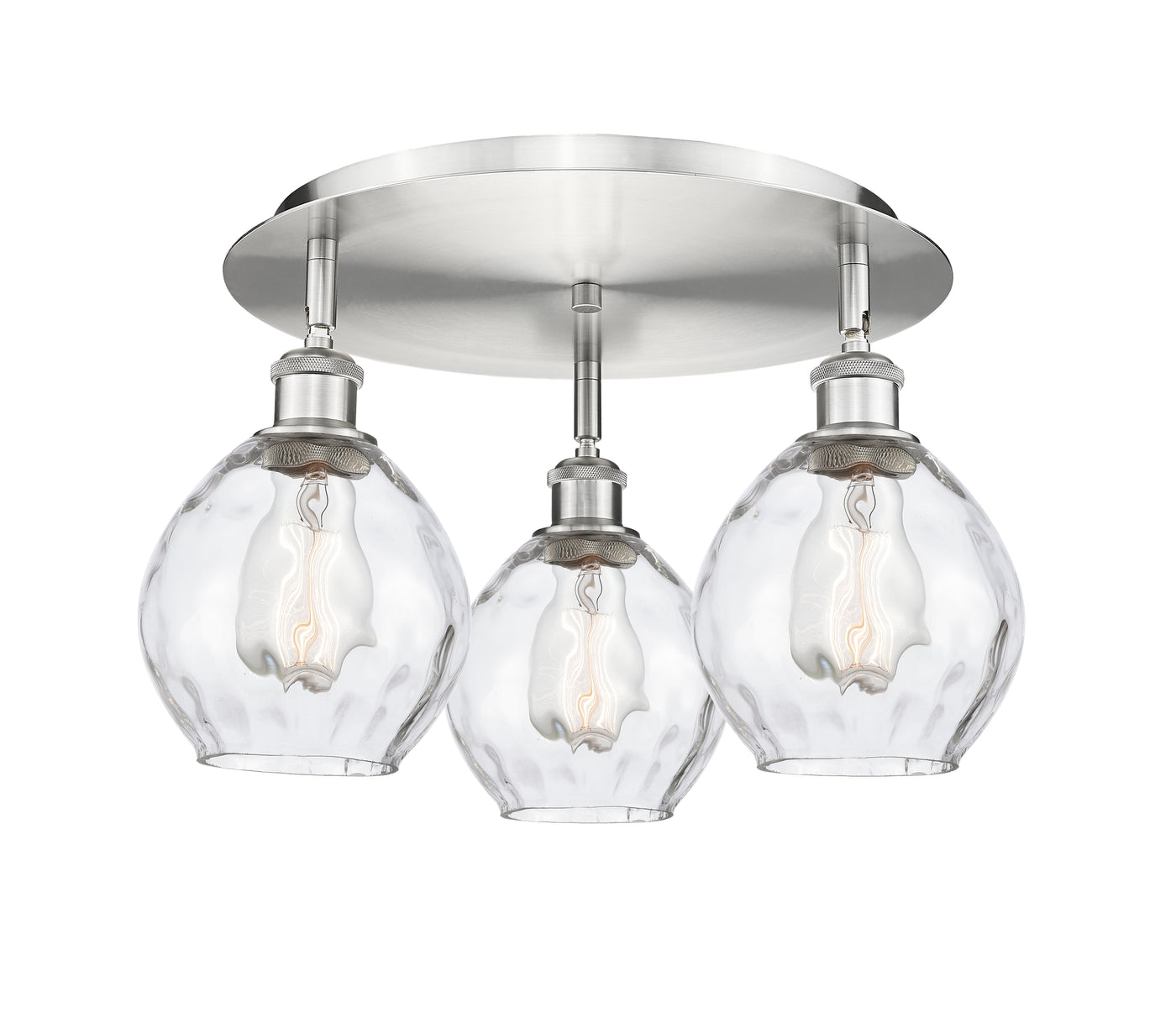 Ballston Semi-Flush Mount Satin Nickel