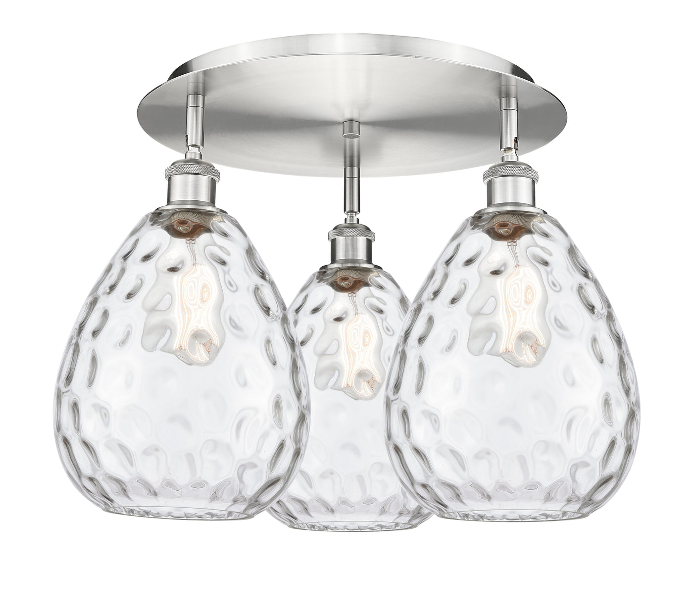Ballston Semi-Flush Mount Satin Nickel
