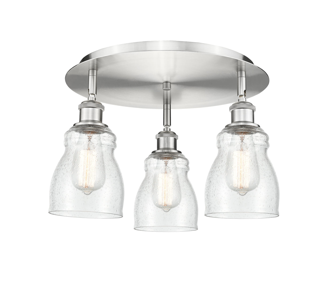 Ballston Semi-Flush Mount Satin Nickel
