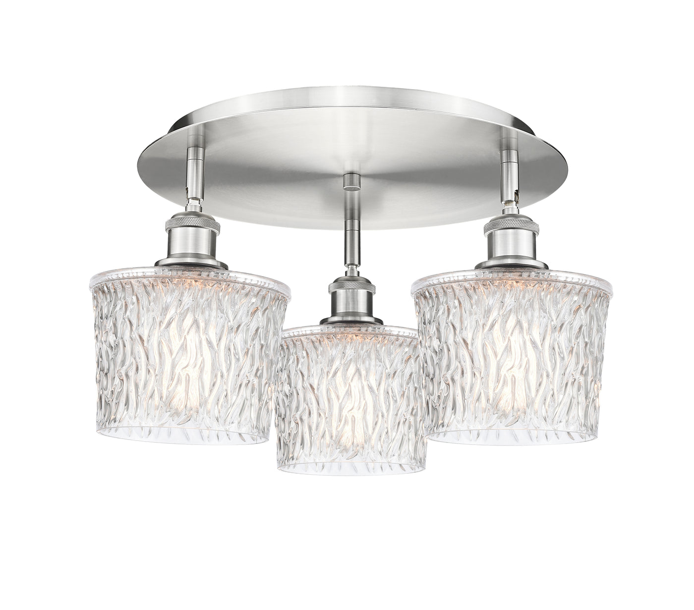 Ballston Semi-Flush Mount Satin Nickel