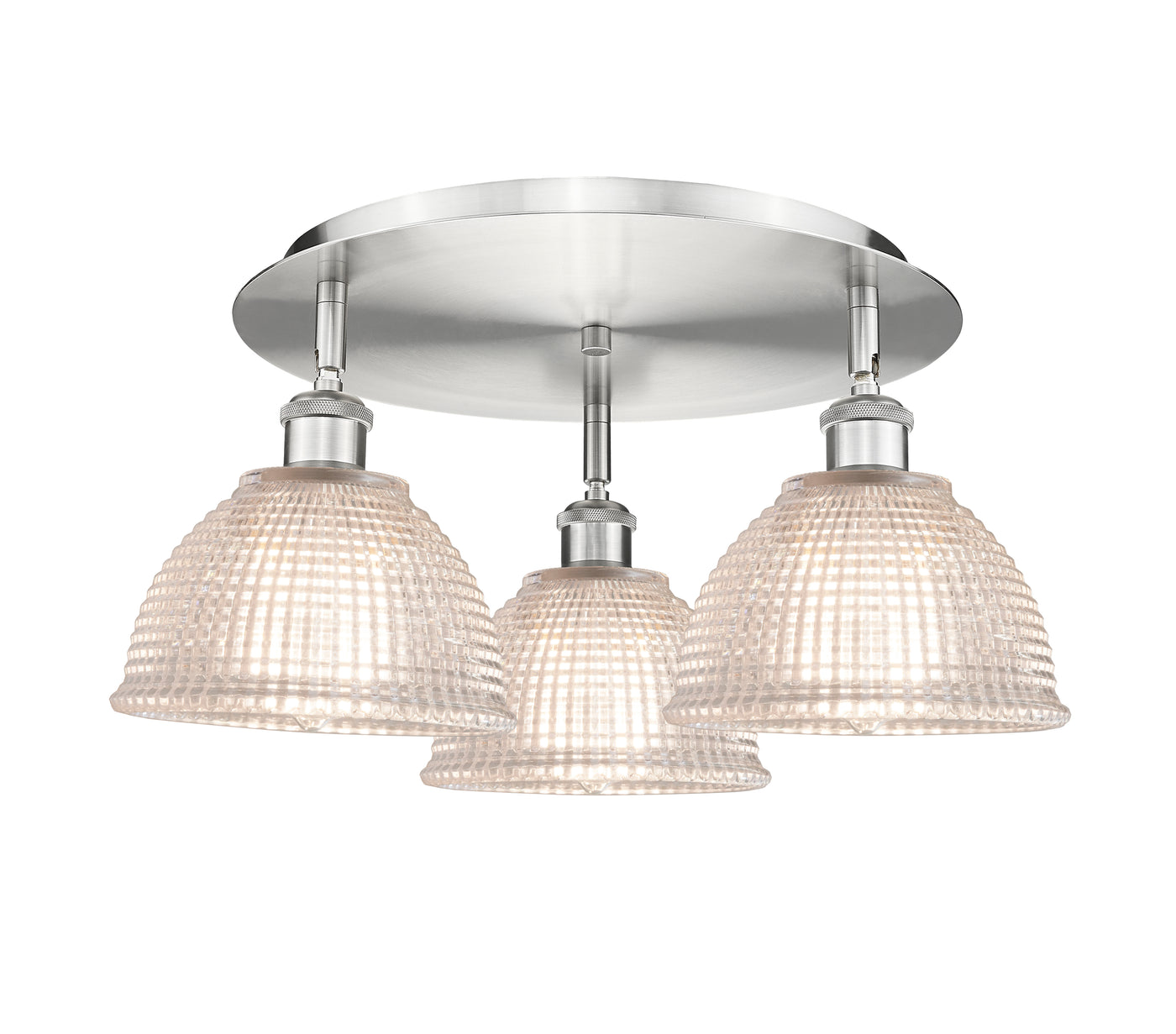 Ballston Semi-Flush Mount Satin Nickel