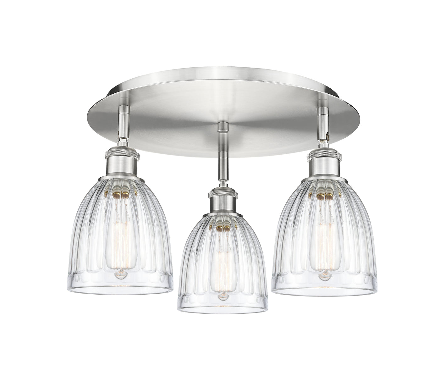 Ballston Semi-Flush Mount Satin Nickel