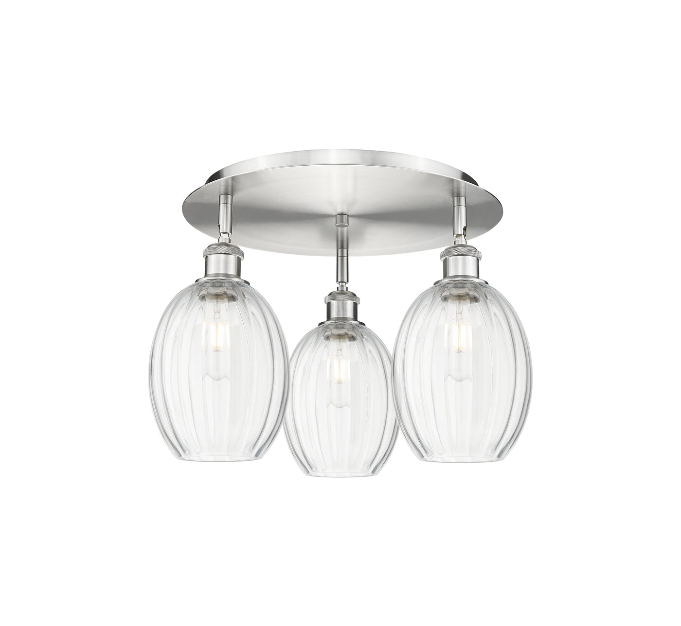 Ballston Semi-Flush Mount Satin Nickel