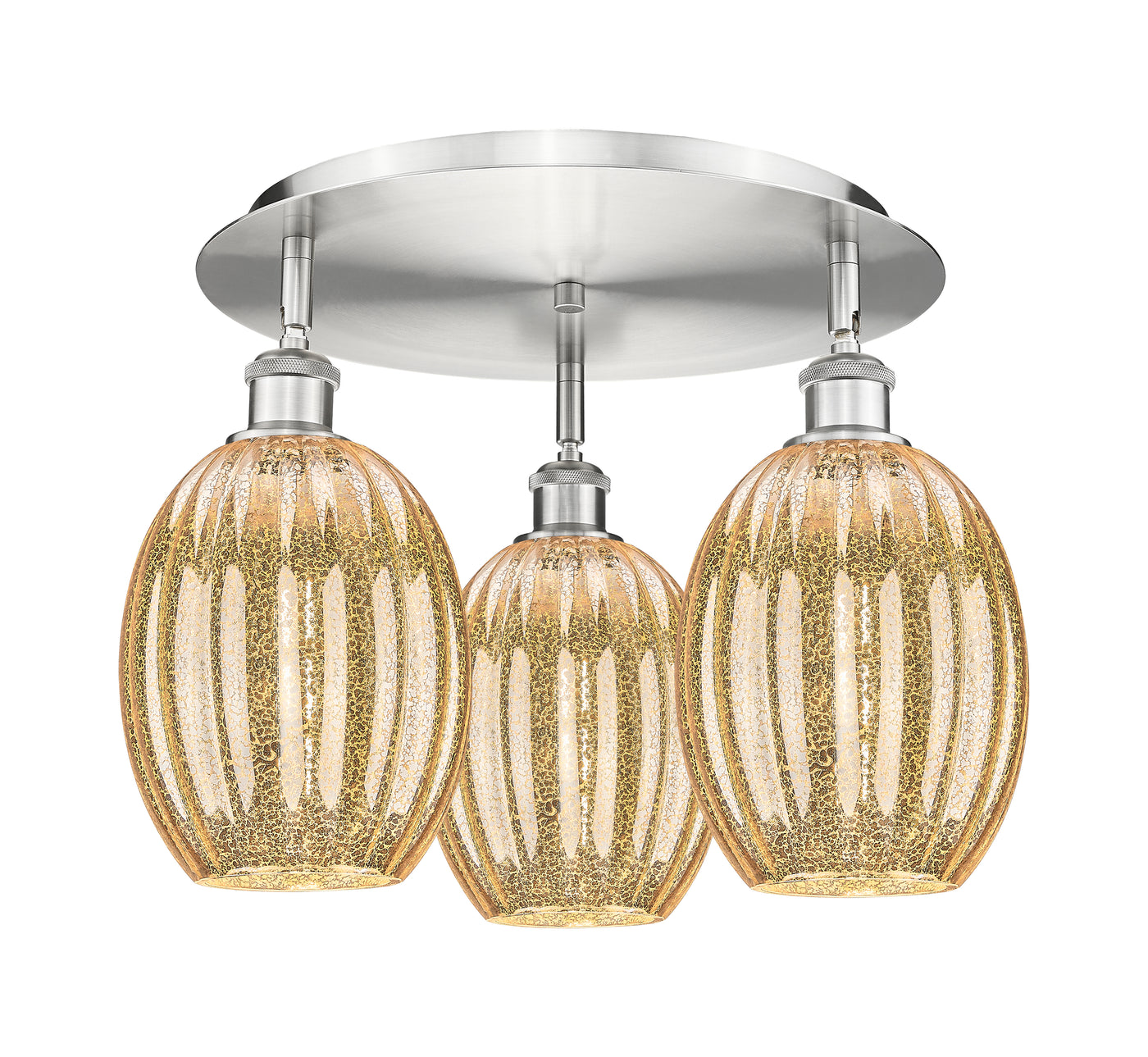 Ballston Semi-Flush Mount Satin Nickel