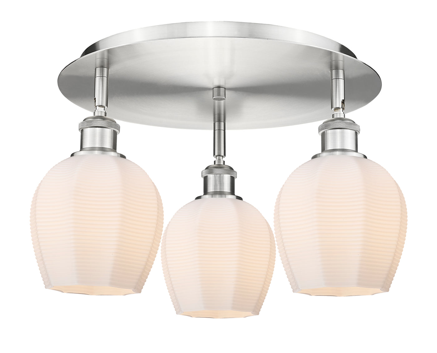 Ballston Semi-Flush Mount Satin Nickel