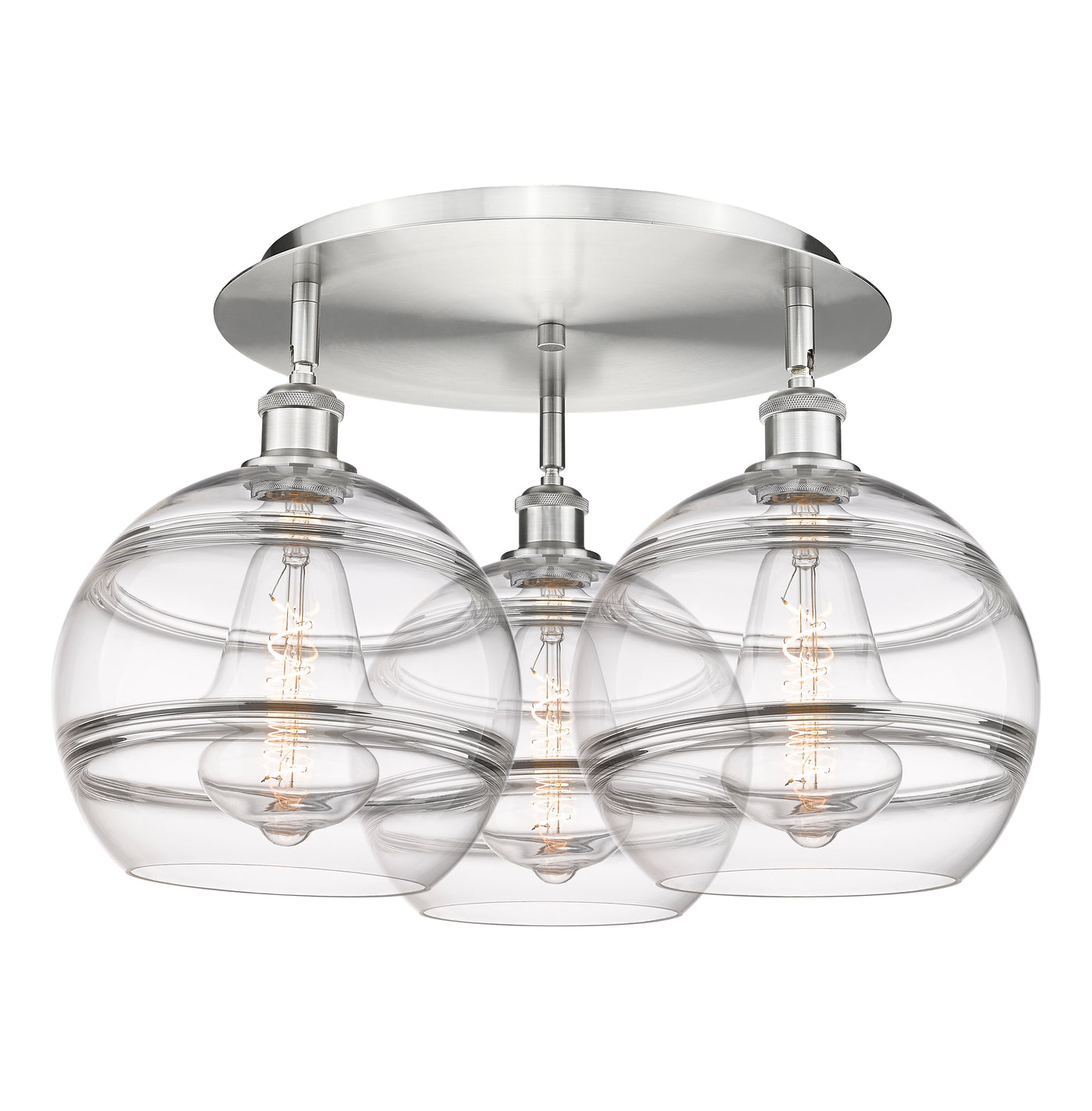 Ballston Semi-Flush Mount Satin Nickel
