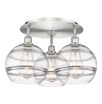 Ballston Semi-Flush Mount Satin Nickel