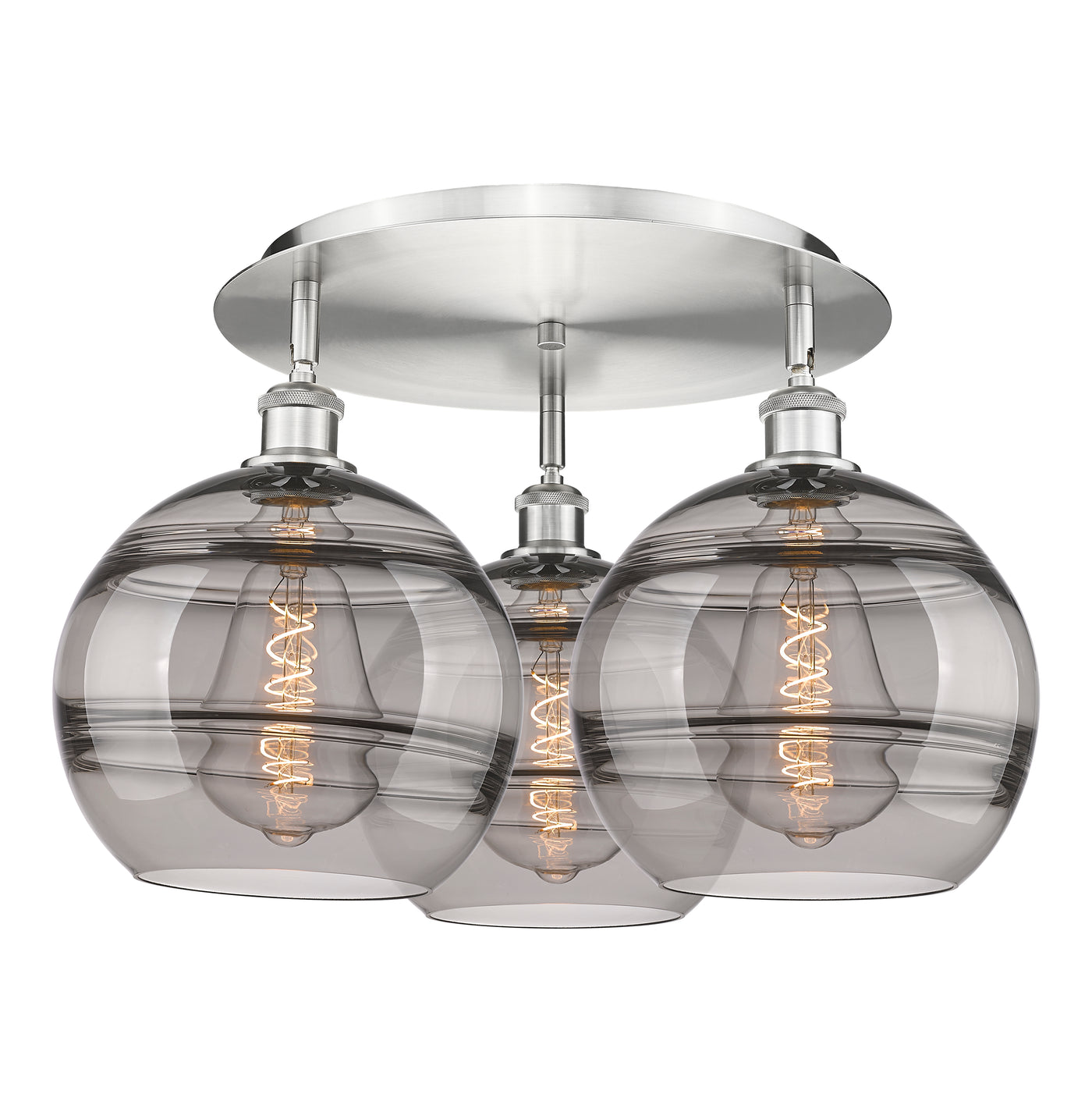 Ballston Semi-Flush Mount Satin Nickel
