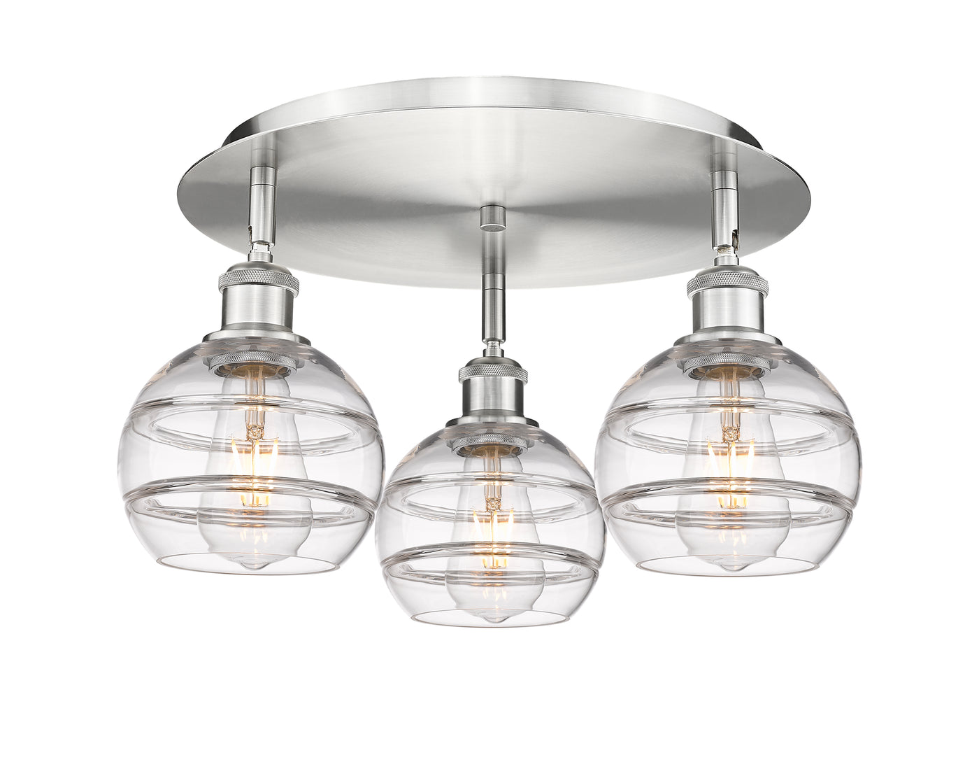 Ballston Semi-Flush Mount Satin Nickel