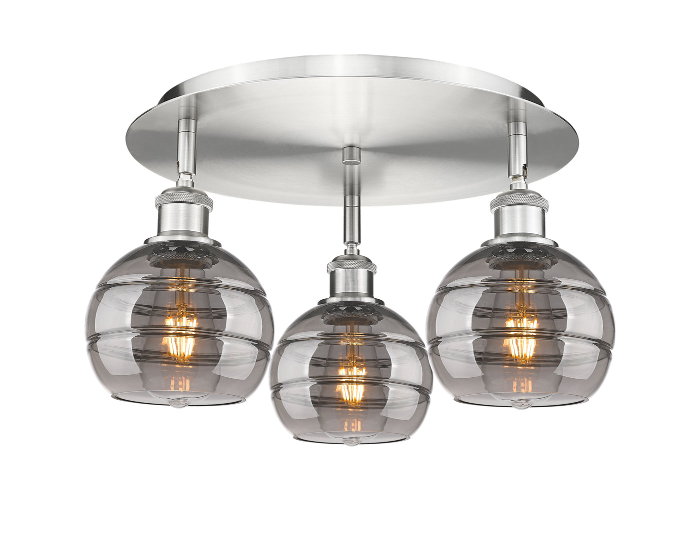 Ballston Semi-Flush Mount Satin Nickel