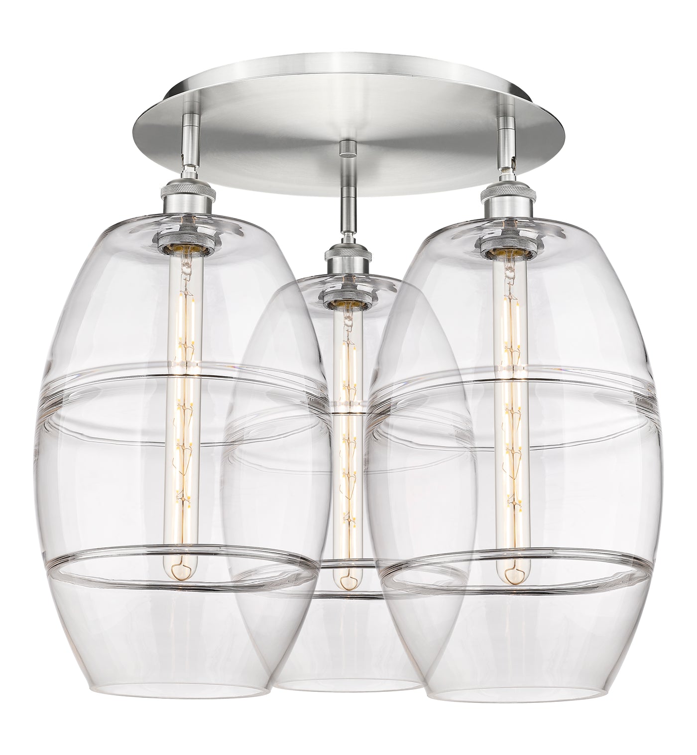 Ballston Semi-Flush Mount Satin Nickel