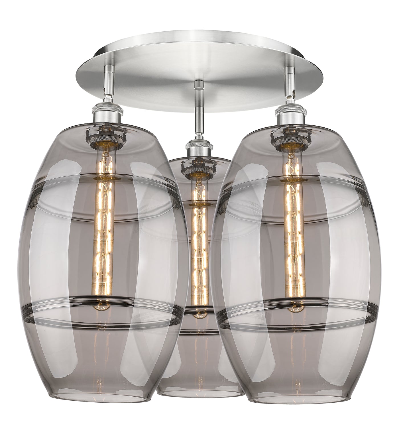 Ballston Semi-Flush Mount Satin Nickel