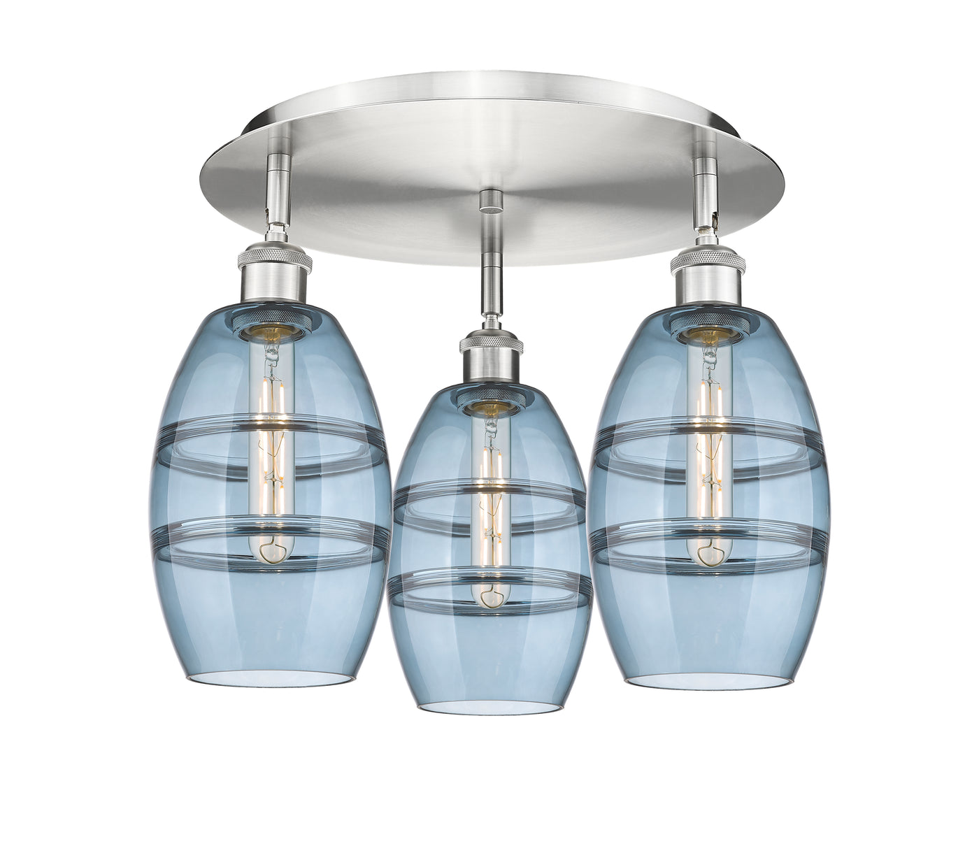 Ballston Semi-Flush Mount Satin Nickel