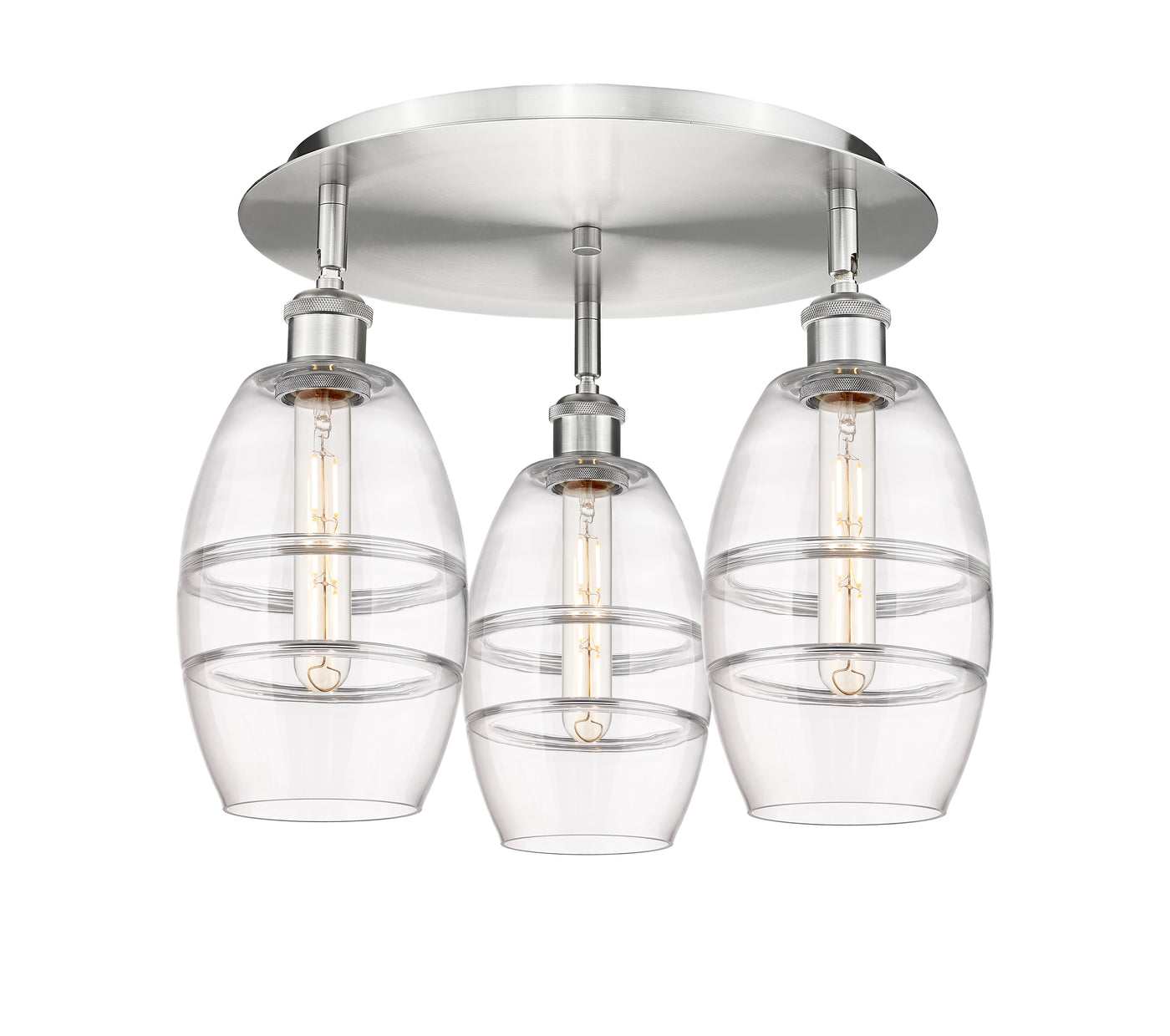 Ballston Semi-Flush Mount Satin Nickel